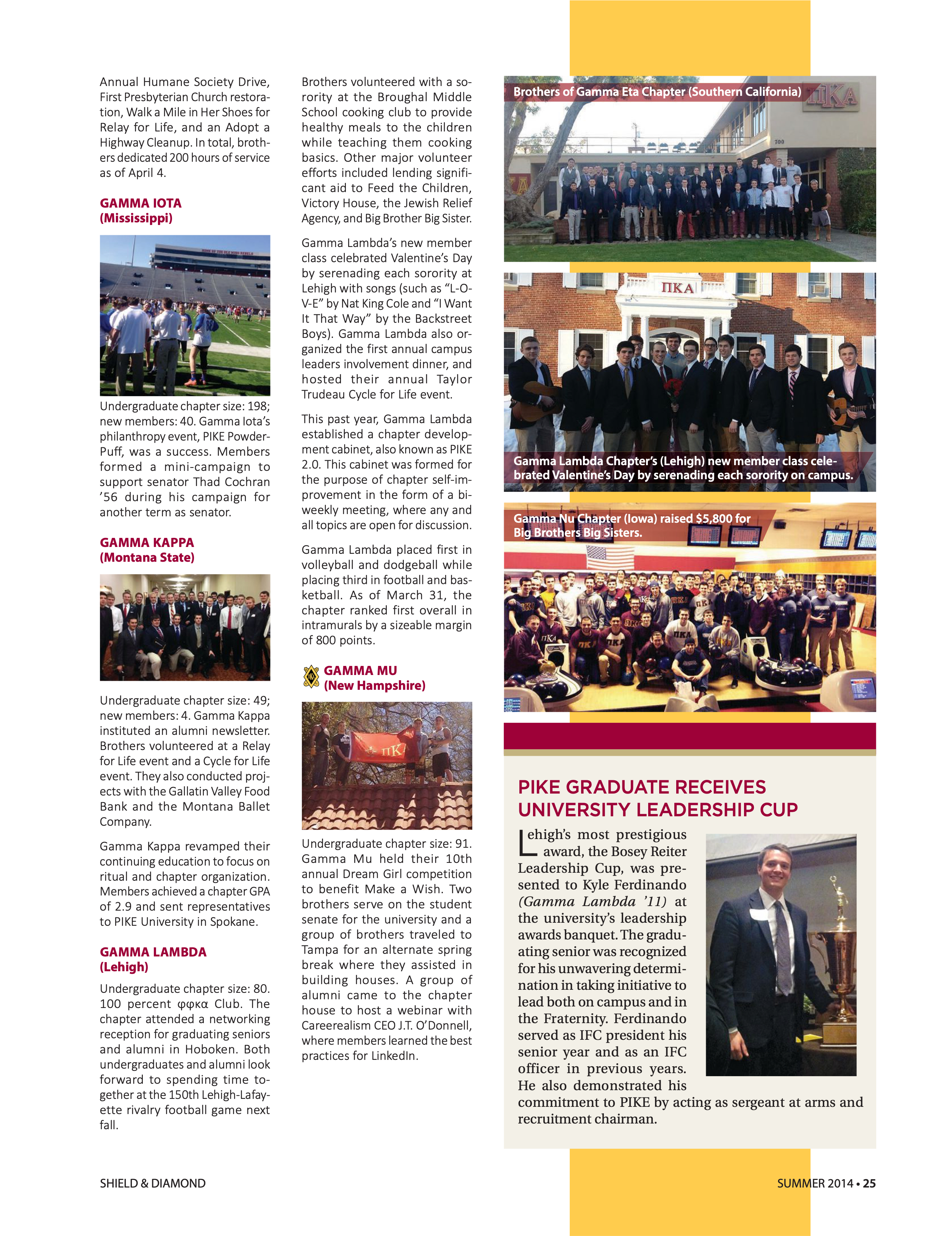 Pike Graduate Receives University Leadership Cup